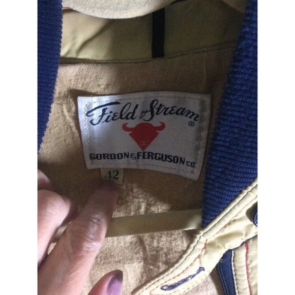 Mod Vintage Field Stream nylon windbreaker lined jacket Gordon & Ferguson sz 42 - Picture 7 of 8